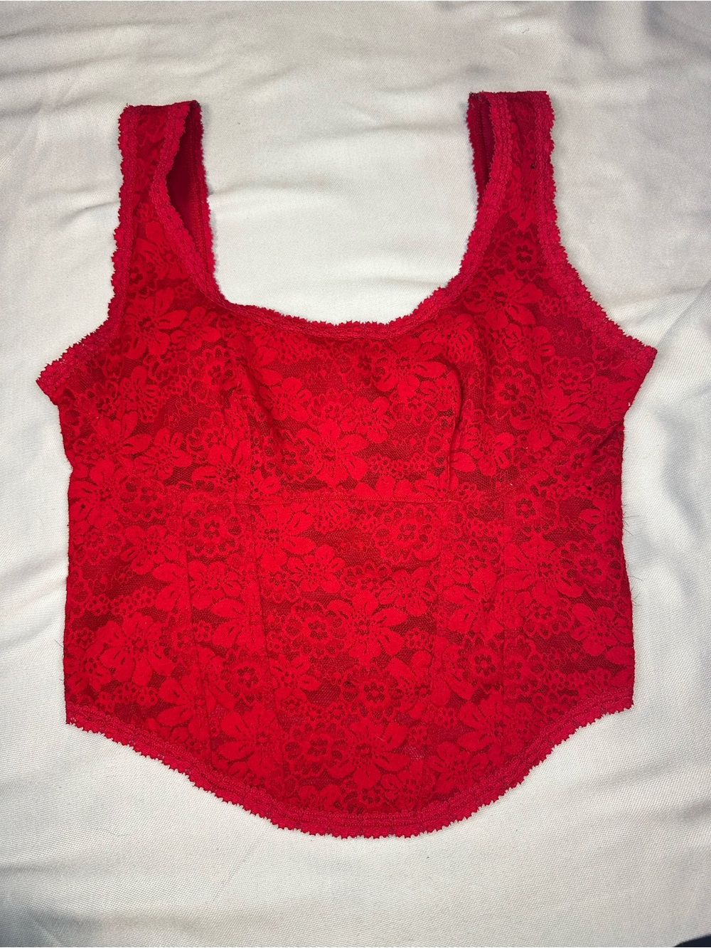 PINK Victoria's Secret Red Lace Bralette